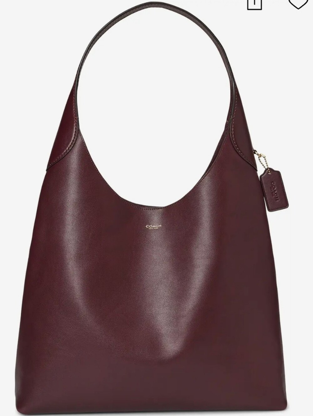 NWOT Coach Brooklyn 39 Shoulder Hobo Bag Merlot